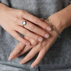 Ring BEA 18 grau blau