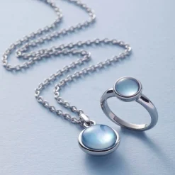 Ring BEA 18 grau blau