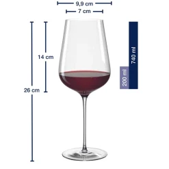 Rotweinglas BRUNELLI 740 ml 6er-Set