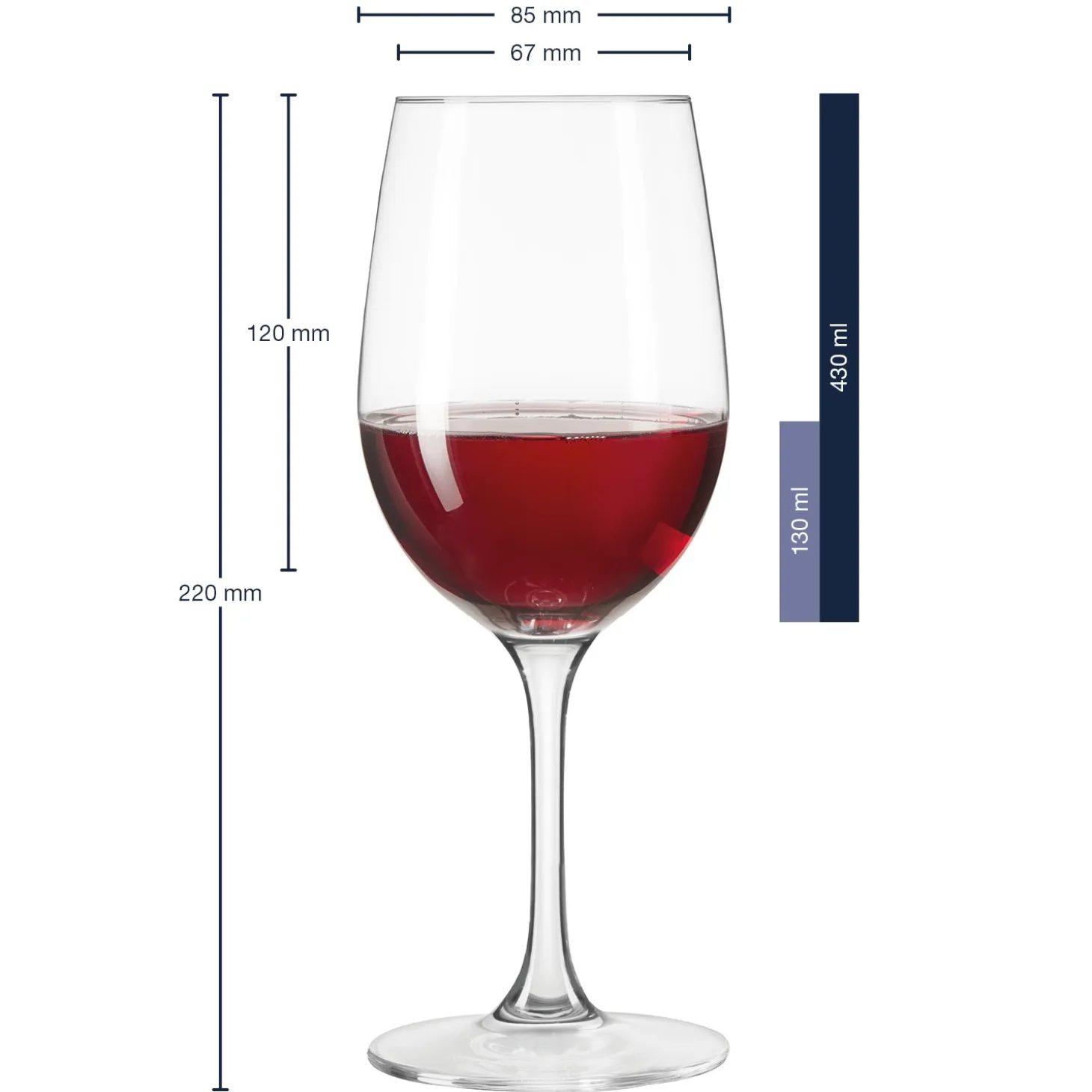 Rotweinglas CIAO+ 430 ml 6er-Set