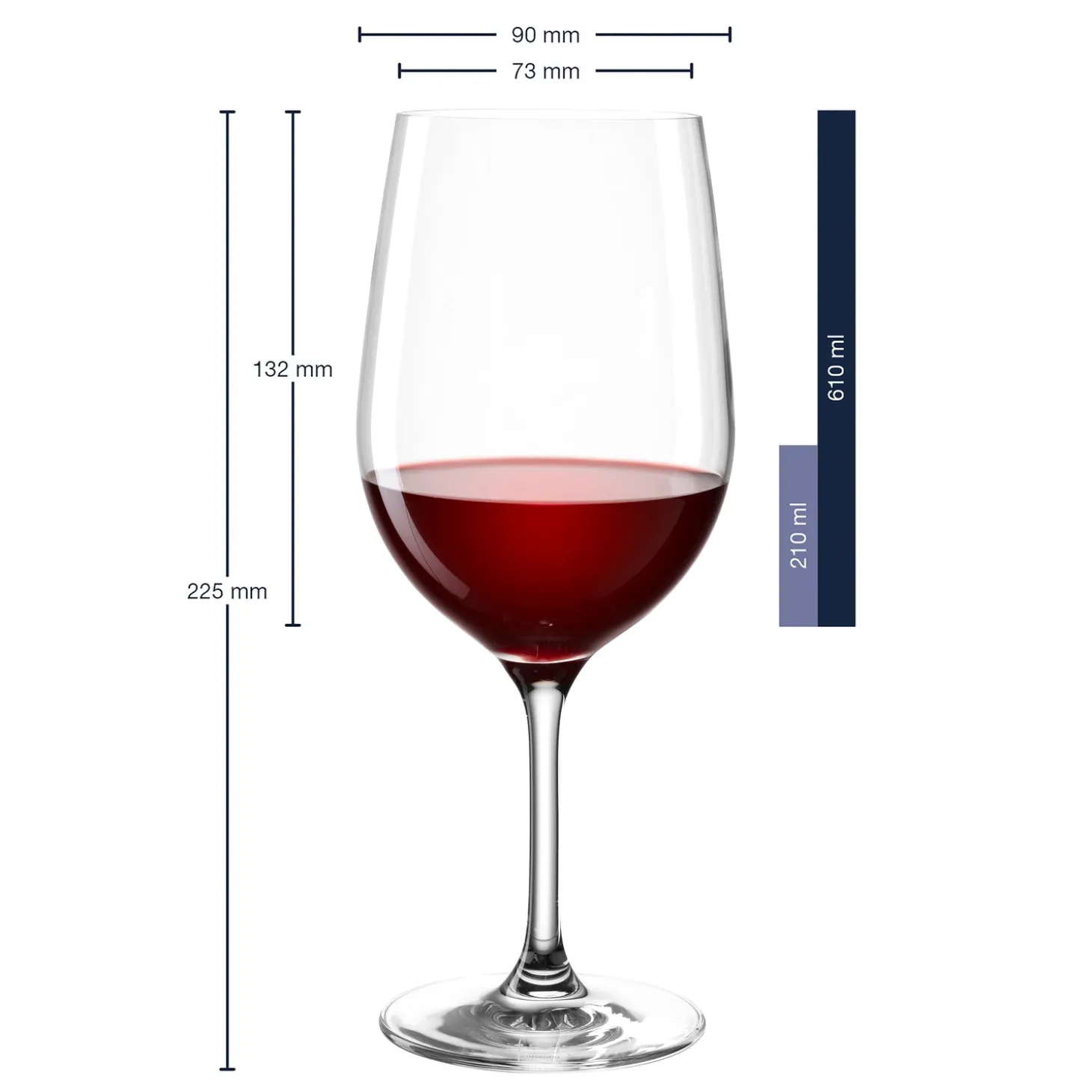 Rotweinglas CIAO+ 610 ml mit persönlicher Gravur