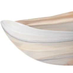 Schale ALABASTRO 22 cm beige oval