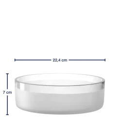 Schale NOVARA 23 cm satiniert