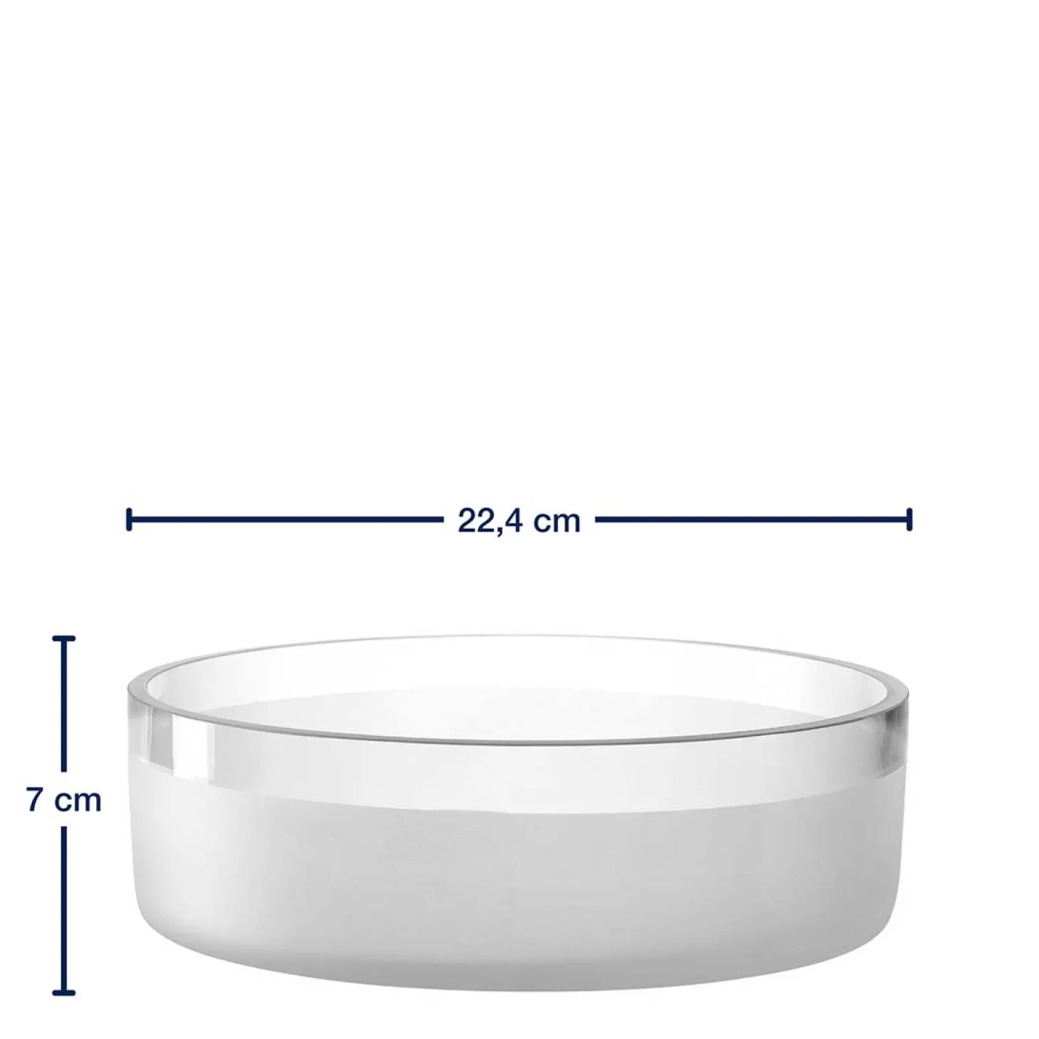 Schale NOVARA 23 cm satiniert