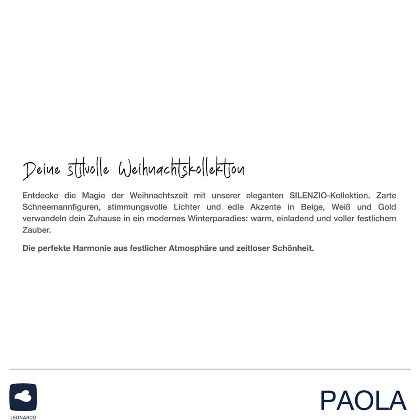 Schneemann PAOLA 12 cm