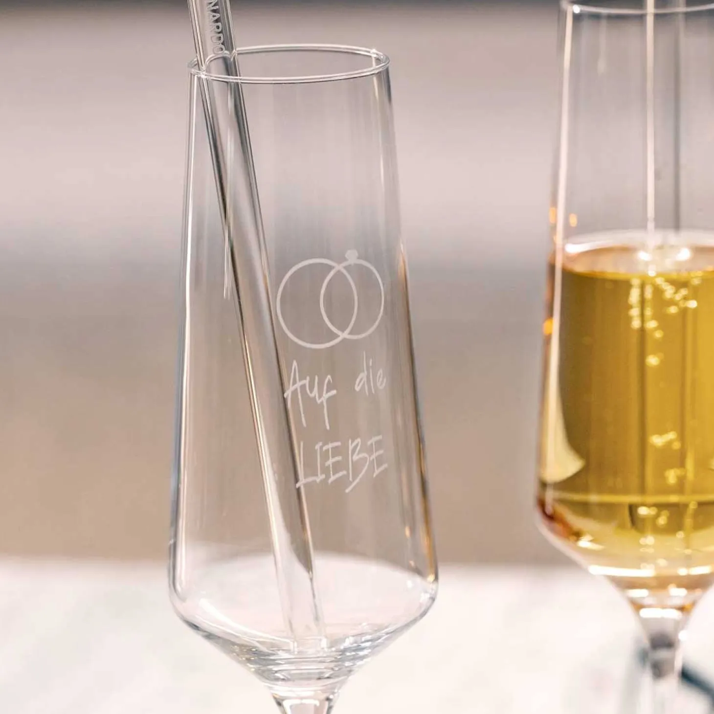Sektglas Geschenkset PUCCINI 5-teilig 280 ml mit persönlicher Gravur