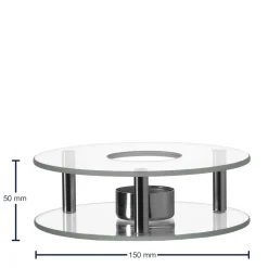 Stövchen SCALDINO handgefertigt aus Glas