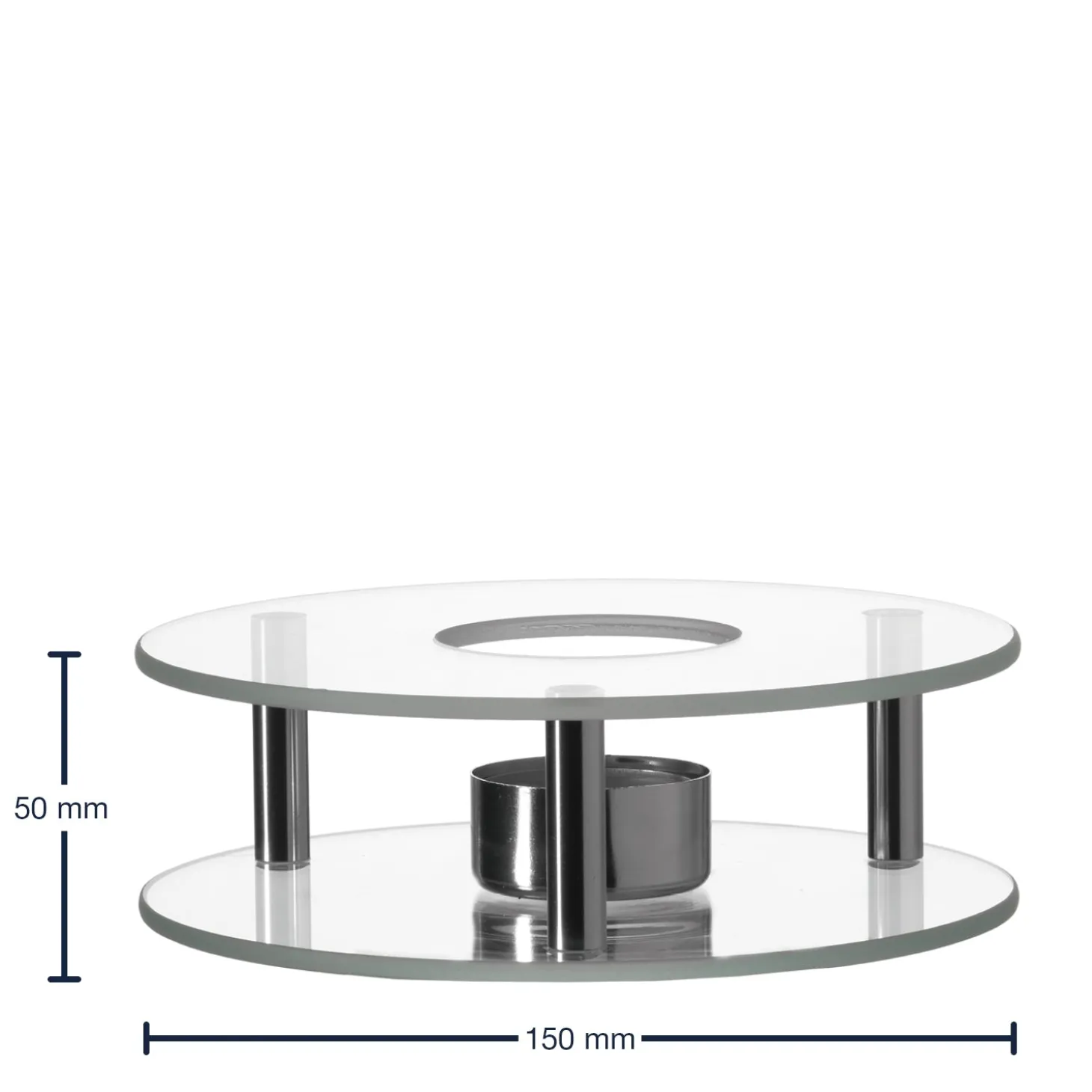 Stövchen SCALDINO handgefertigt aus Glas