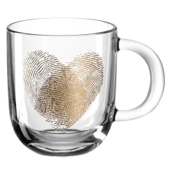 Tasse EMOZIONE 400 ml Fingerabdruck Herz