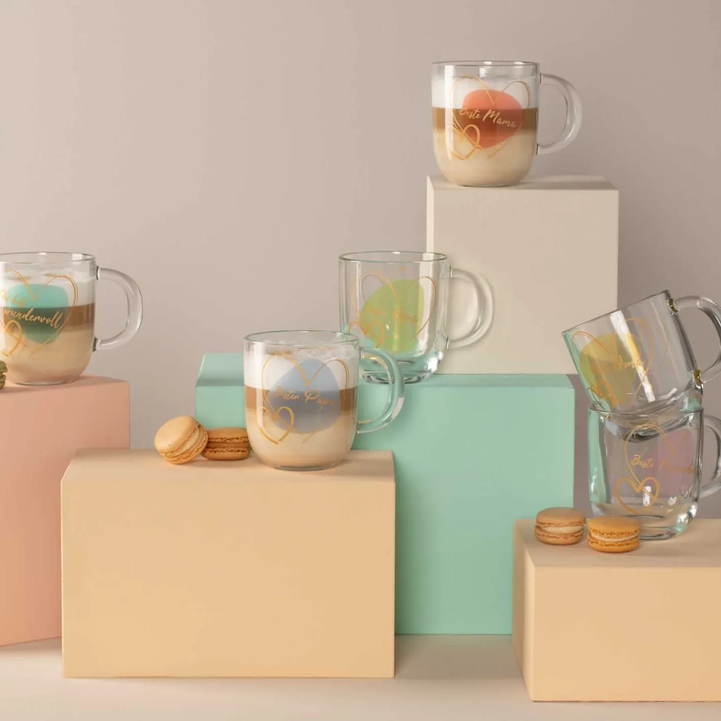 Tasse EMOZIONE 400 ml gelb 'Beste Oma'