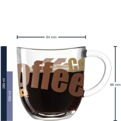 Tasse NAPOLI 280 ml 3farbig 6er-Set
