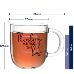 Tasse UFFICIO 400 ml 'Thinking outside the box'