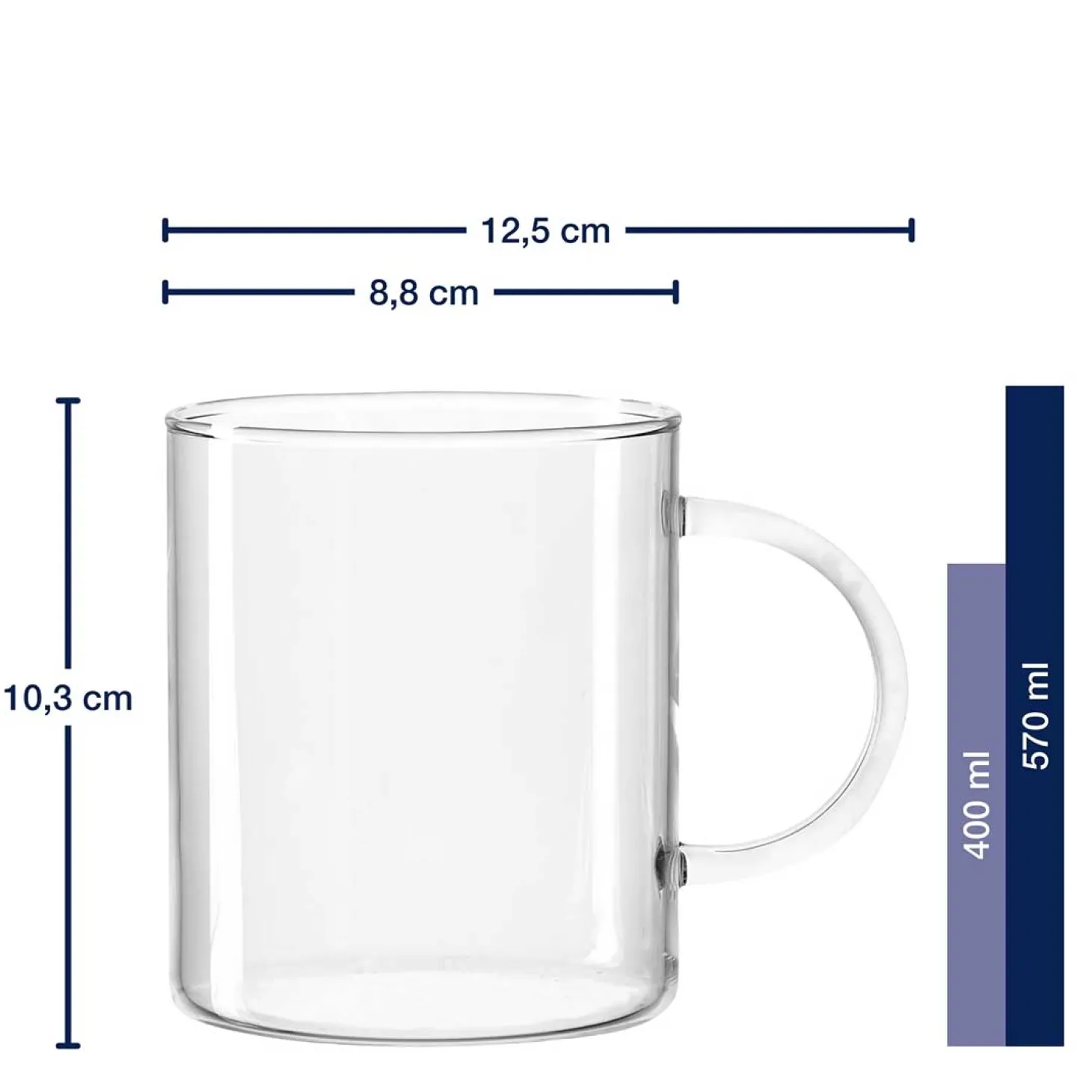 Teeglas NOVO 570 ml 6er-Set
