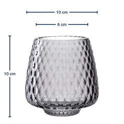 Tischlicht GIULIA 10 cm grau