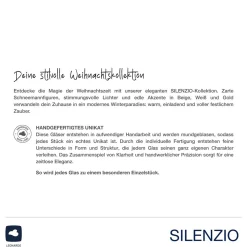 Tischlicht SILENZIO 9 cm grau