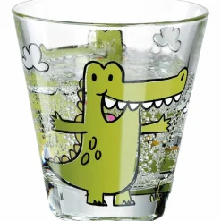 Trinkglas BAMBINI 215 ml Krokodil 6er-Set
