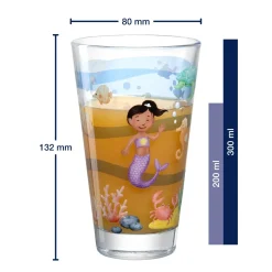 Trinkglas BAMBINI AVVENTURA 300 ml Meer 6er-Set