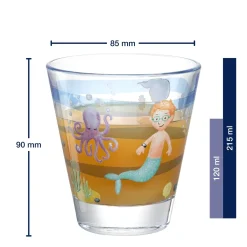 Trinkglas BAMBINI AVVENTURA 215 ml Meer 6er-Set