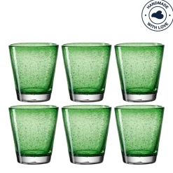 Trinkglas BURANO 330 ml grün 6er-Set
