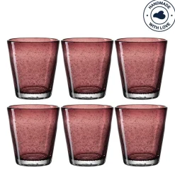 Trinkglas BURANO 330 ml viola 6er-Set