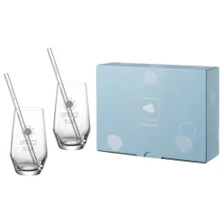 Trinkglas Geschenkset PUCCINI 5-teilig 365 ml mit persönlicher Gravur