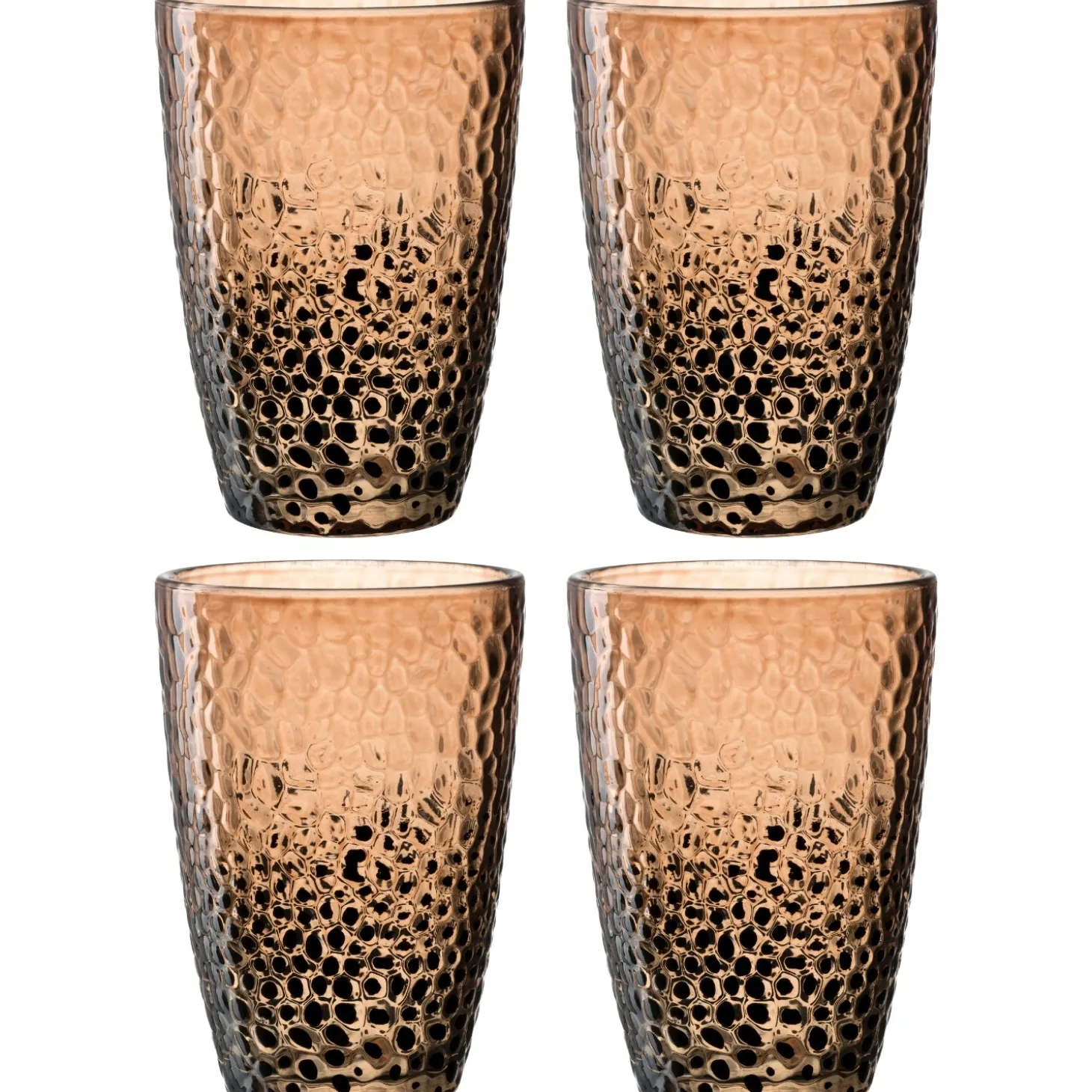 Trinkglas MATERA 340ml beige 4er-Set