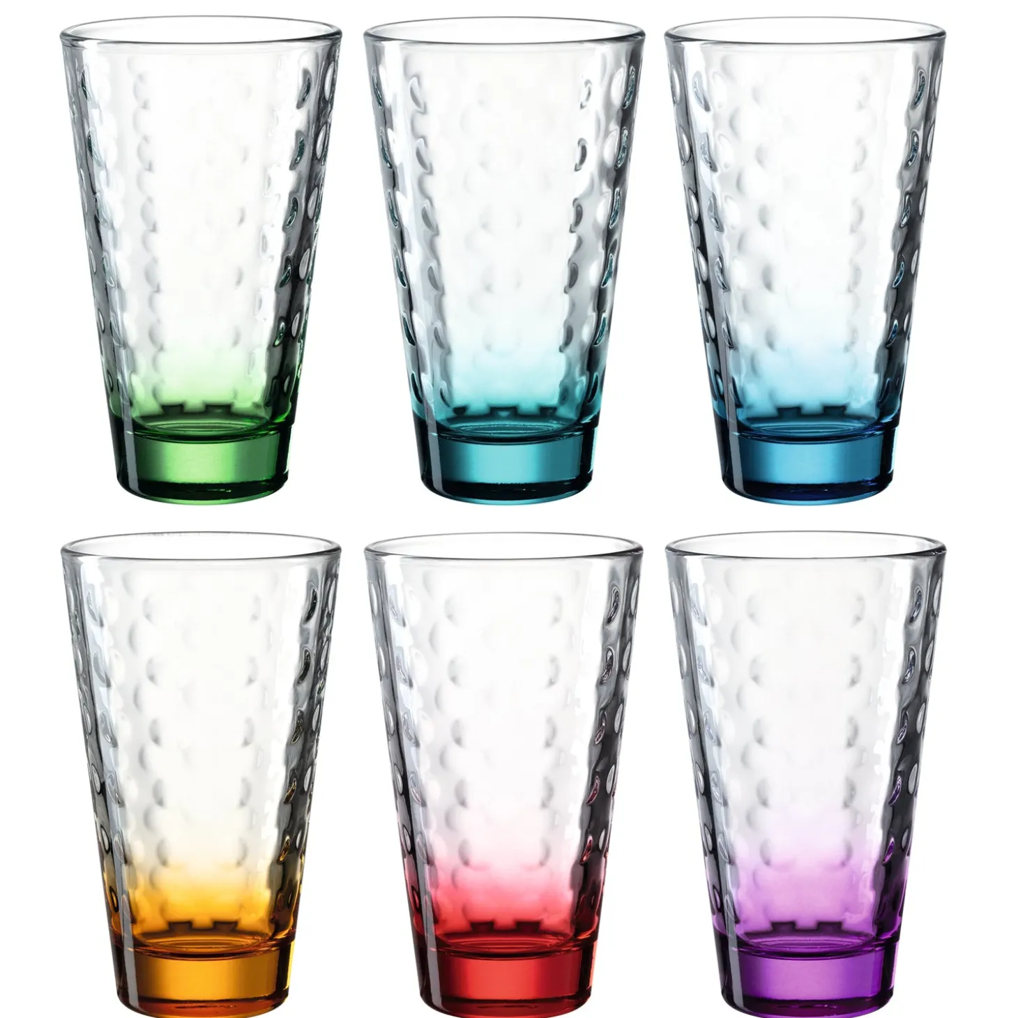 Trinkglas OPTIC 300 ml 6er-Set sortiert
