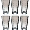 Trinkglas OPTIC 300 ml grau 6er-Set