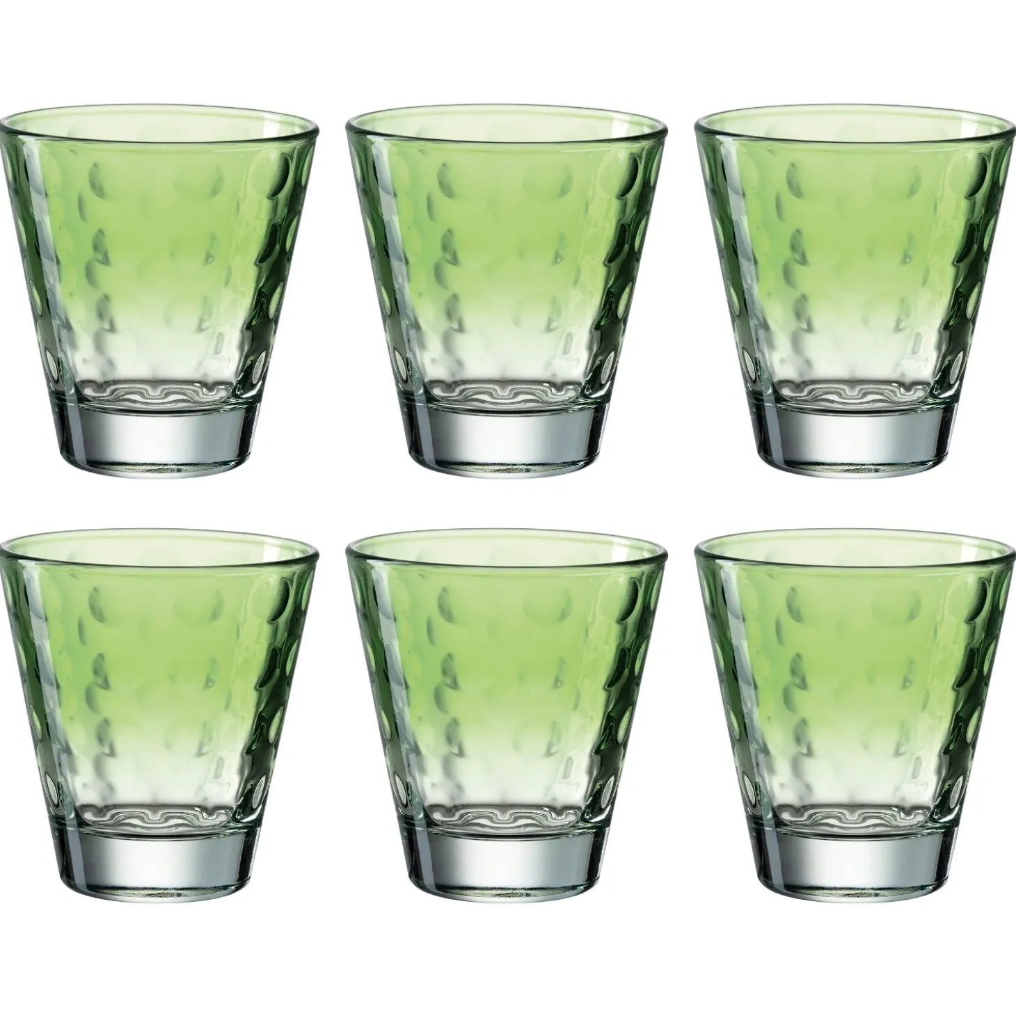 Trinkglas OPTIC 215 ml hellgrün 6er-Set