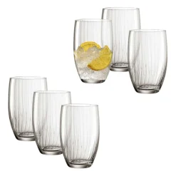 Trinkglas POESIA 460 ml grau 6er-Set
