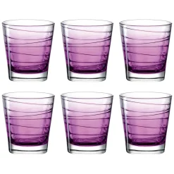 Trinkglas VARIO STRUTTURA 250 ml violett 6er-Set