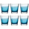 Trinkglas VARIO STRUTTURA 250 ml blau 6er-Set