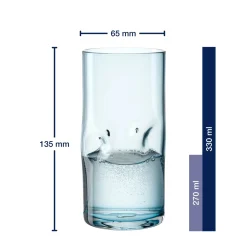 Trinkglas VESUVIO 330 ml 4er-Set farbig