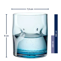 Trinkglas VESUVIO 300 ml farbig 4er-Set