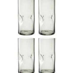 Trinkglas VESUVIO 330 ml grau 4er-Set