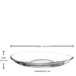 Untertasse NAPOLI 14 cm 6er-Set