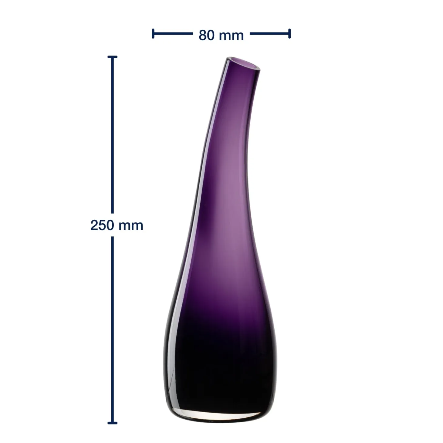 Vase 25 violett LUMINOSA