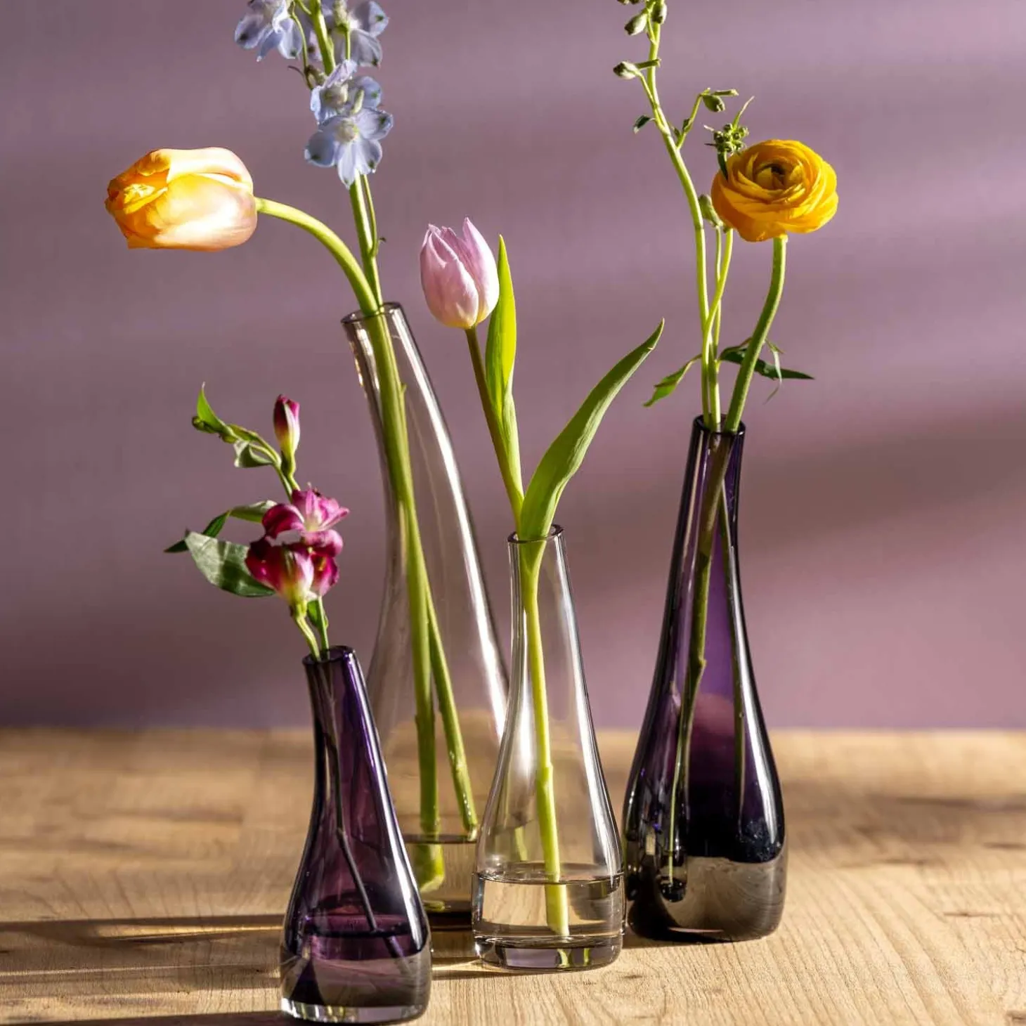 Vase 25 violett LUMINOSA