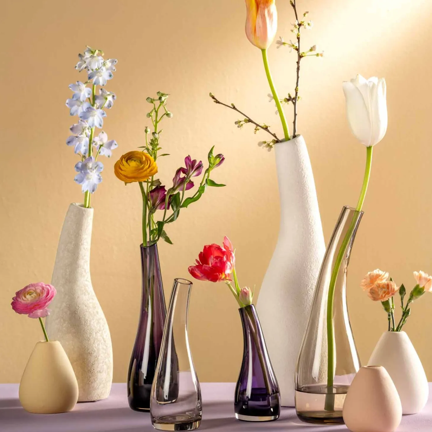 Vase 25 violett LUMINOSA