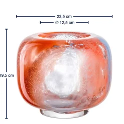 Vase CIPRIA DUE 20 cm orange/blau