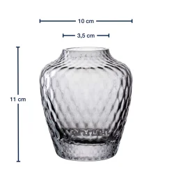 Vase GIULIA 11 cm grau