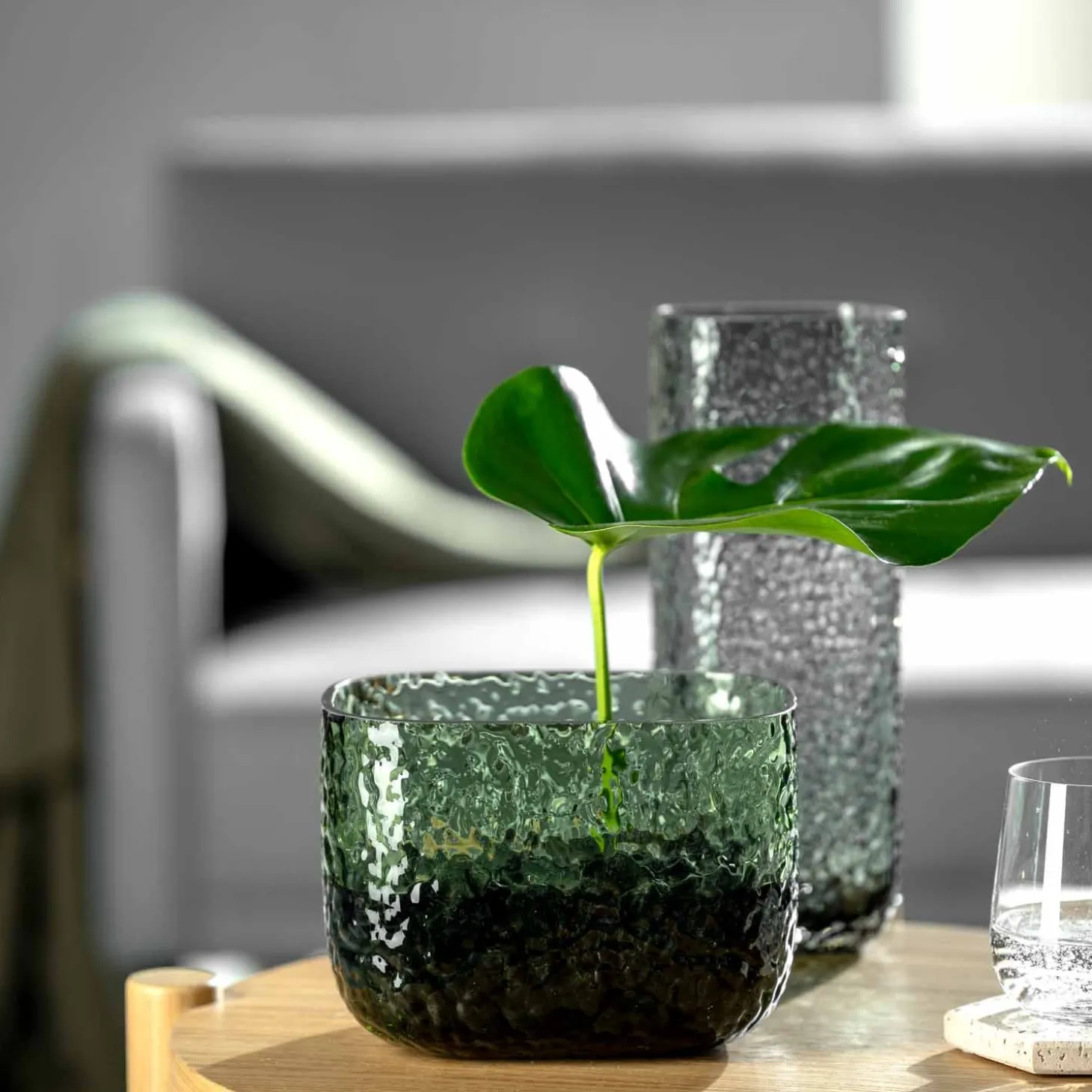 Vase MARTELLO 13 cm grün