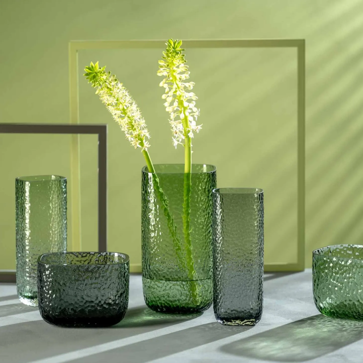 Vase MARTELLO 27 cm grün