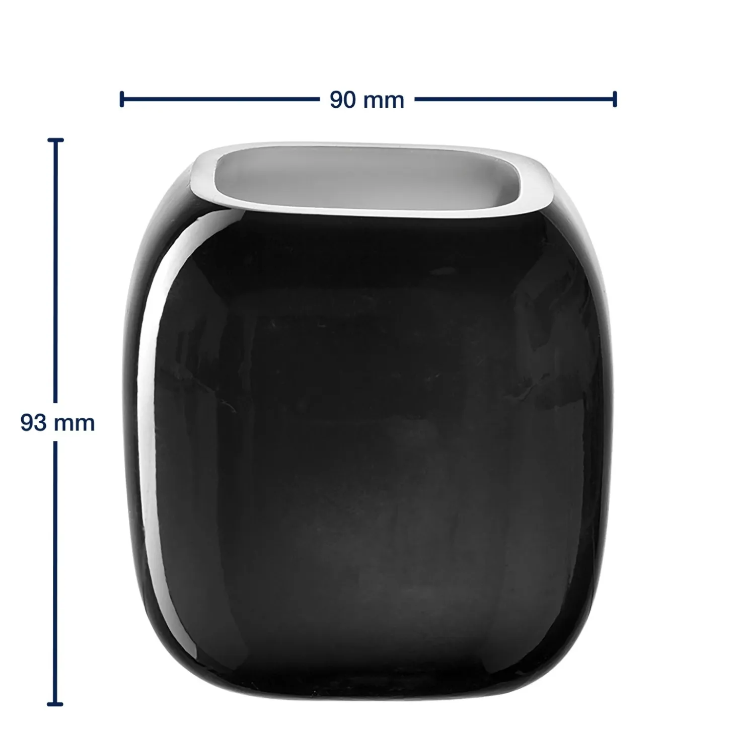 Vase MILANO 9 cm grau