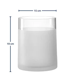 Vase NOVARA 19 cm satiniert