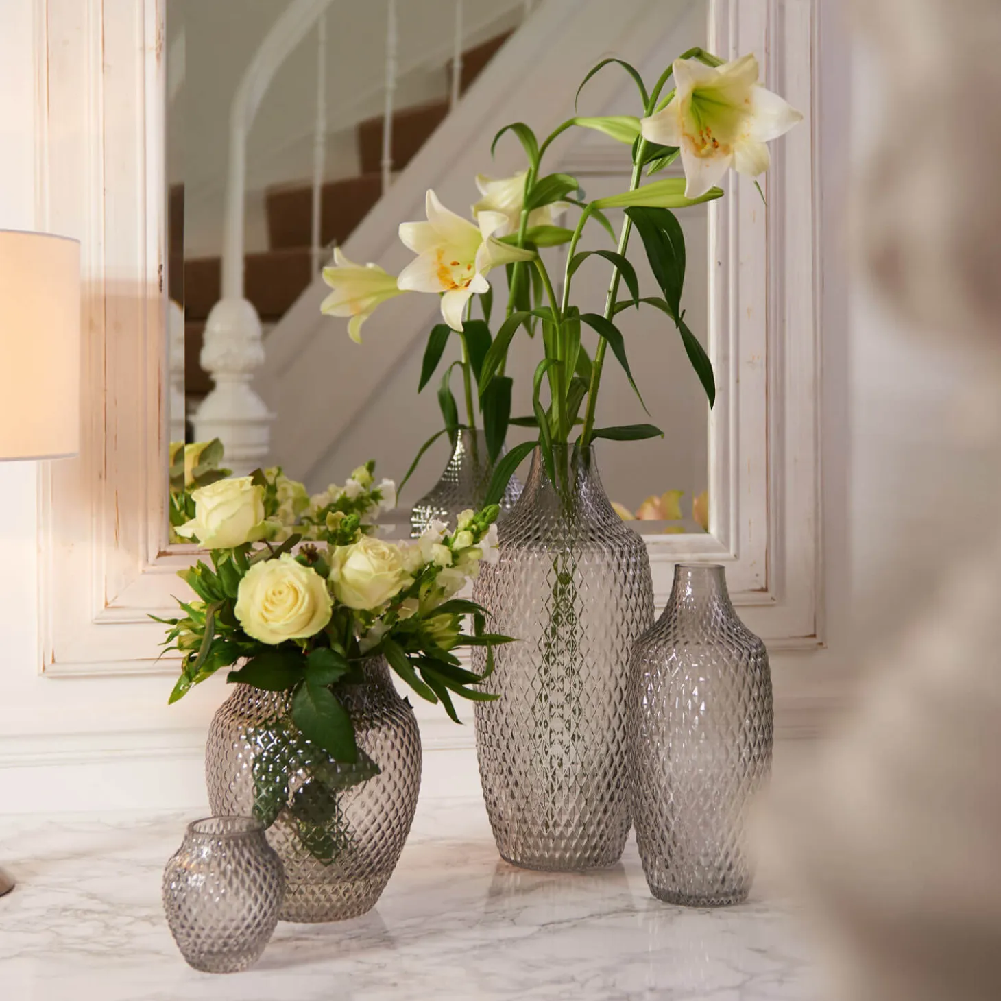 Vase POESIA 30 cm grau