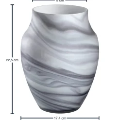 Vase POESIA 23 cm Marmoroptik