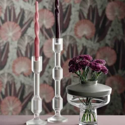 Vase RIVA mit Aufsatz 22 cm grau