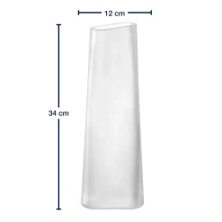 Vase TURNO 34 cm satiniert