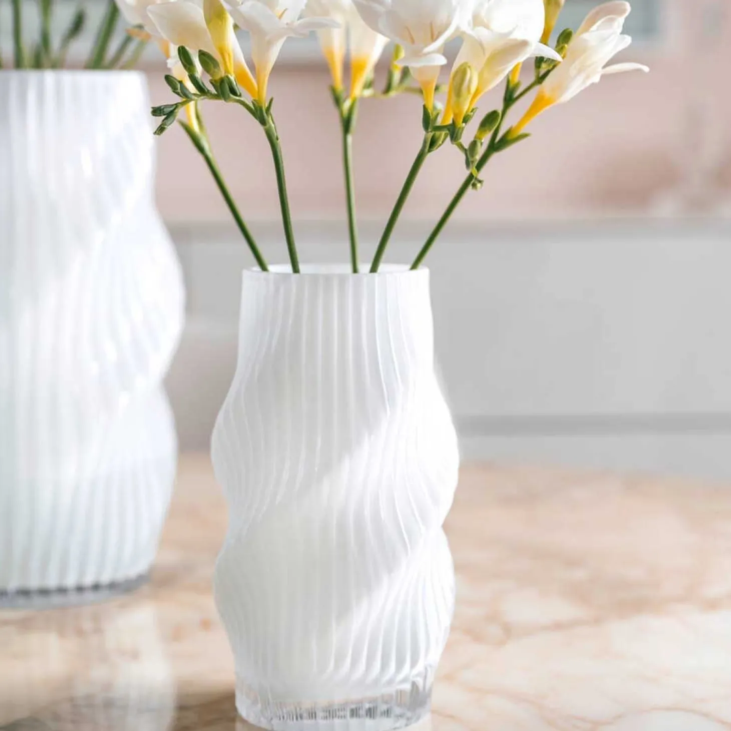 Vase VERDI 19 cm weiß